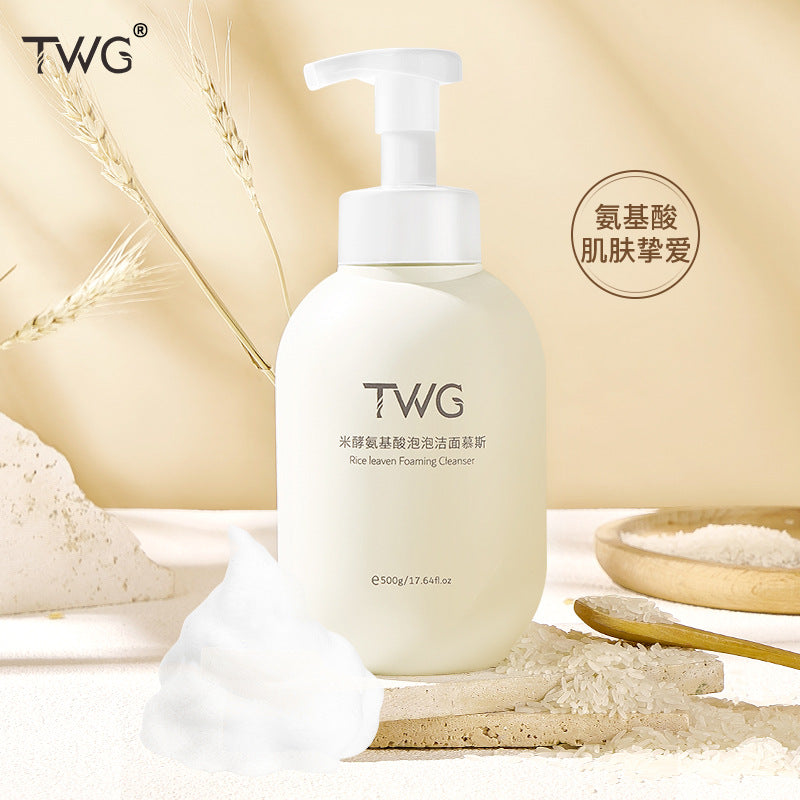TWG米酵氨基酸潔面慕斯 500g